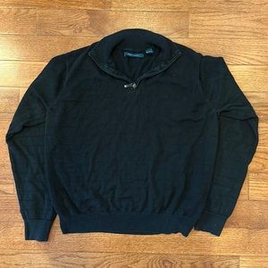 Perry Ellis men’s XL black quarter zip sweater